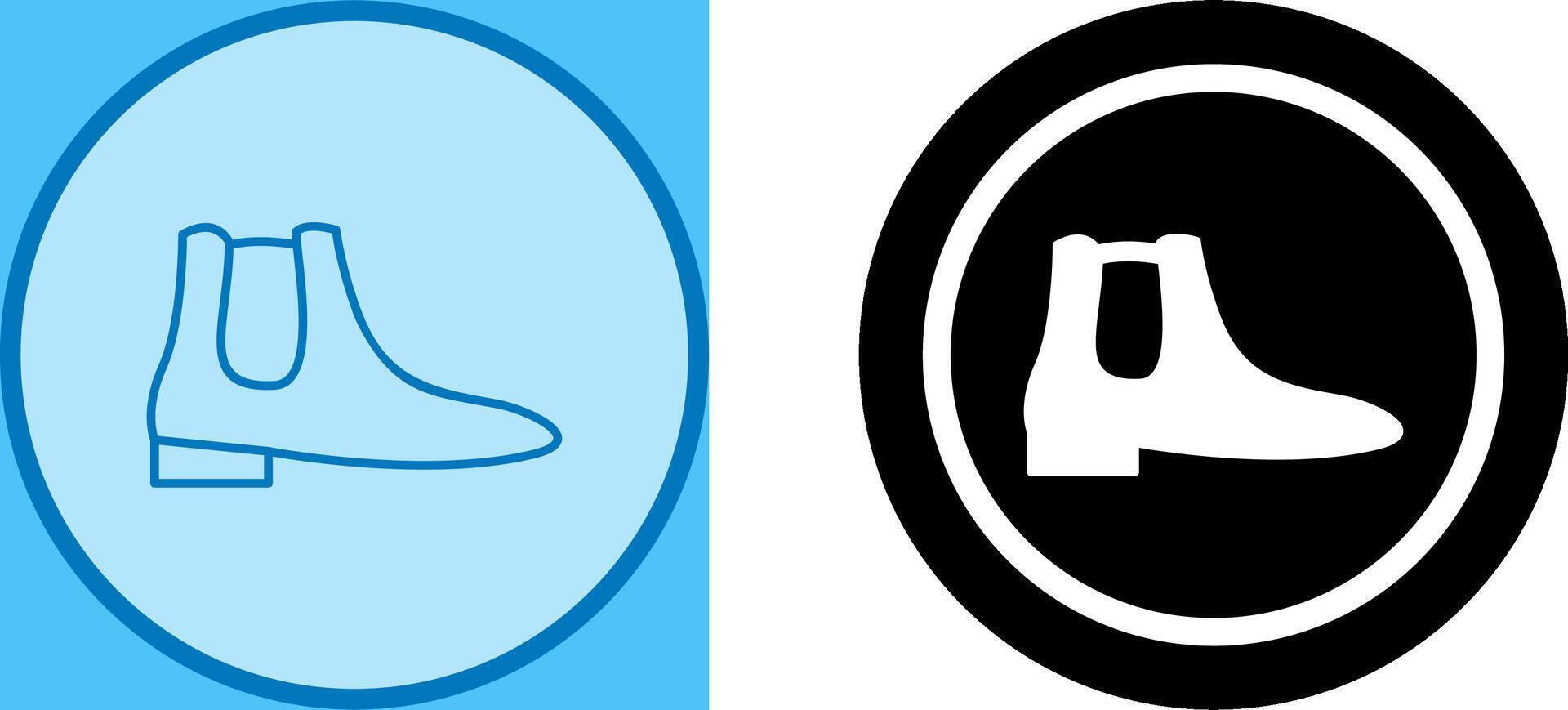 Men's Boots Icon Design vector
