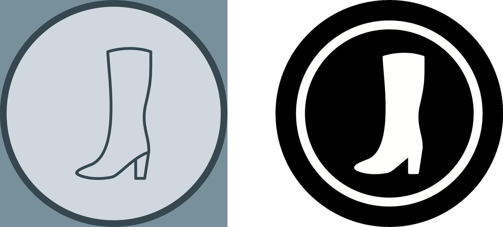 Long Boots Icon Design vector