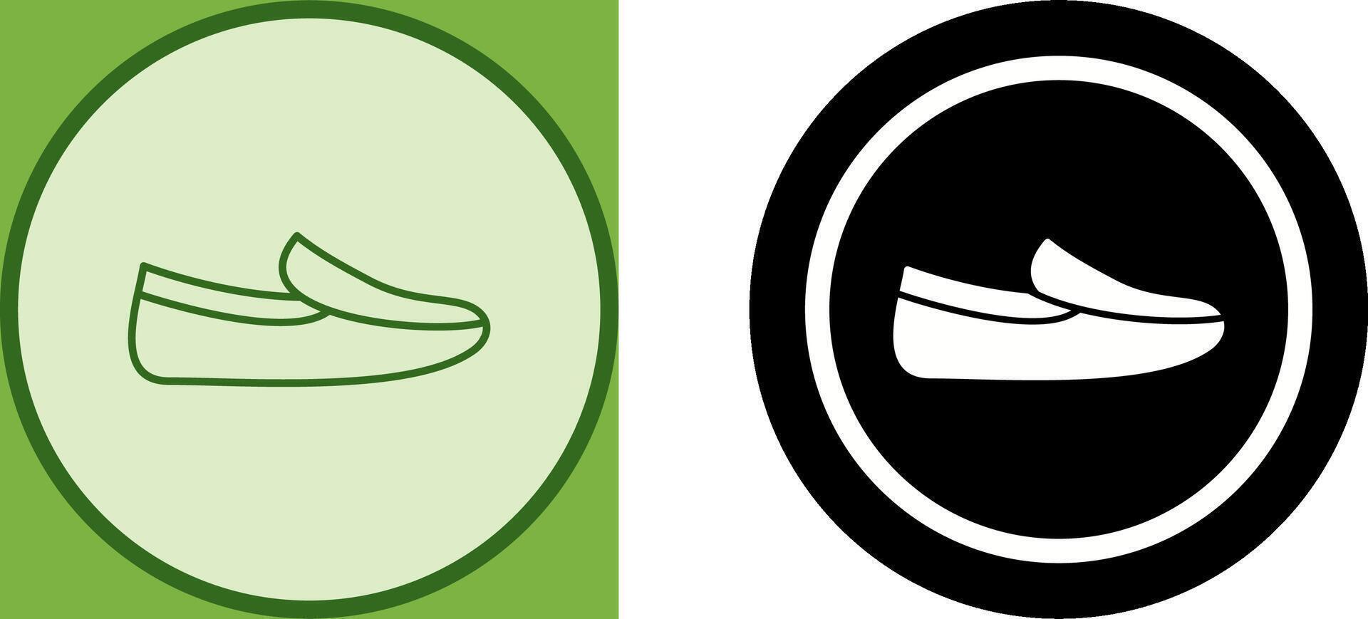 Men's Loafers Icon Design vector