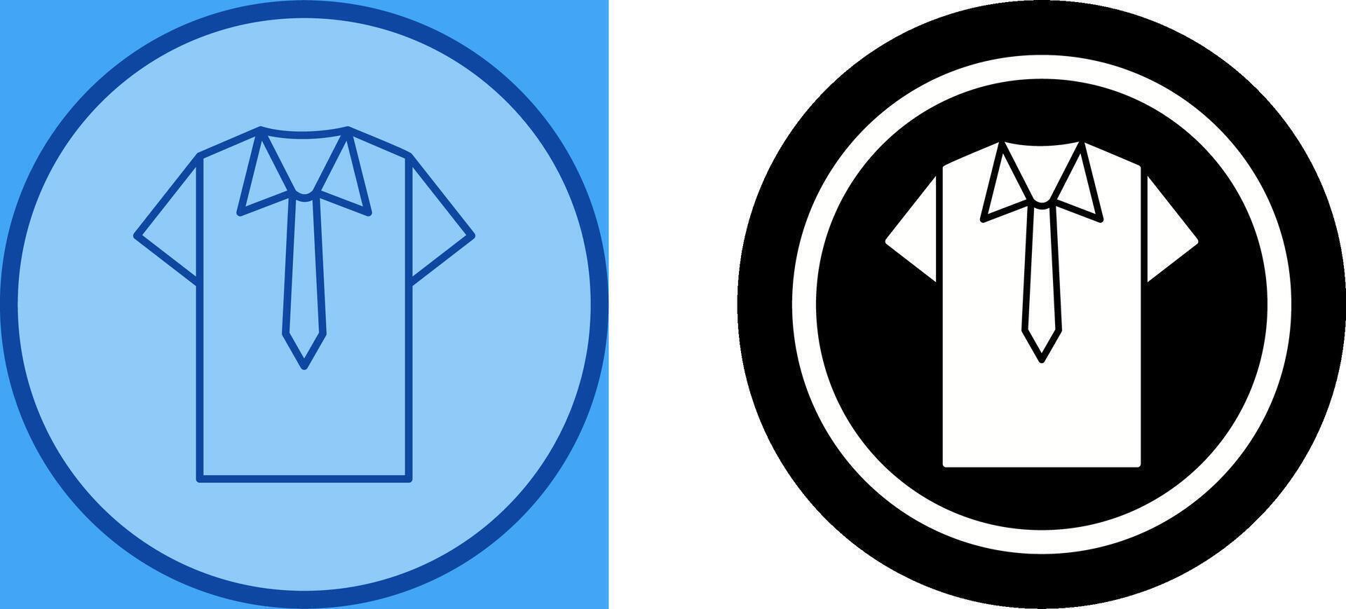 Shirt and Tie Icon Design vector