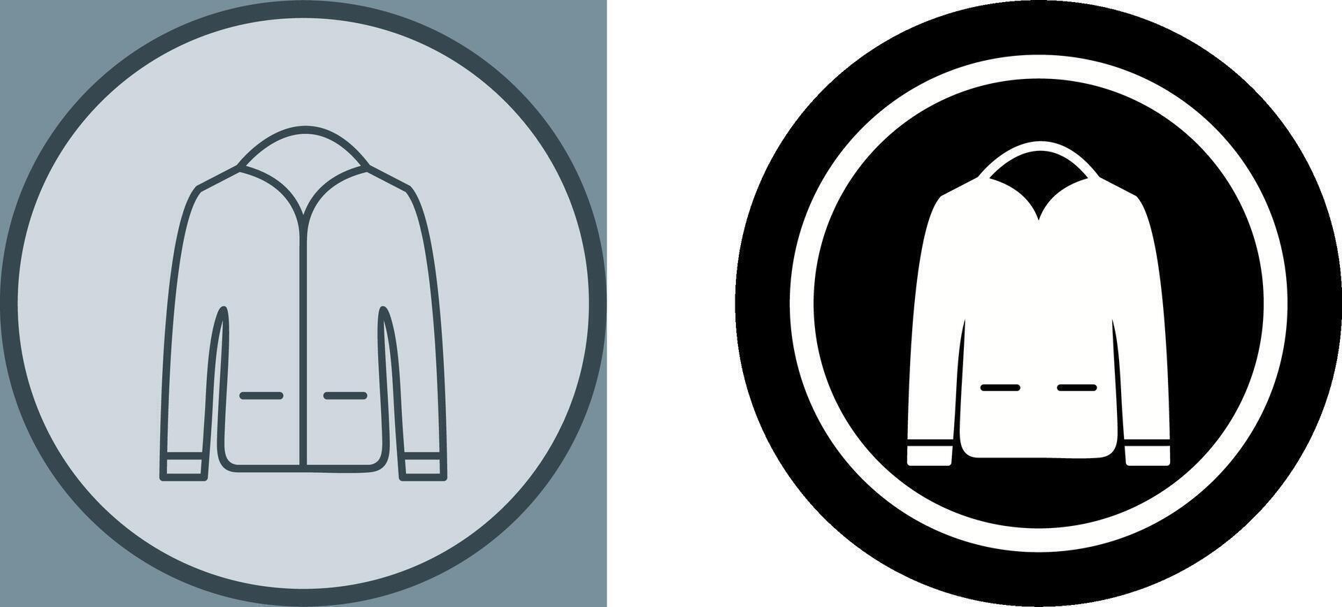 de los hombres chaqueta icono diseño vector