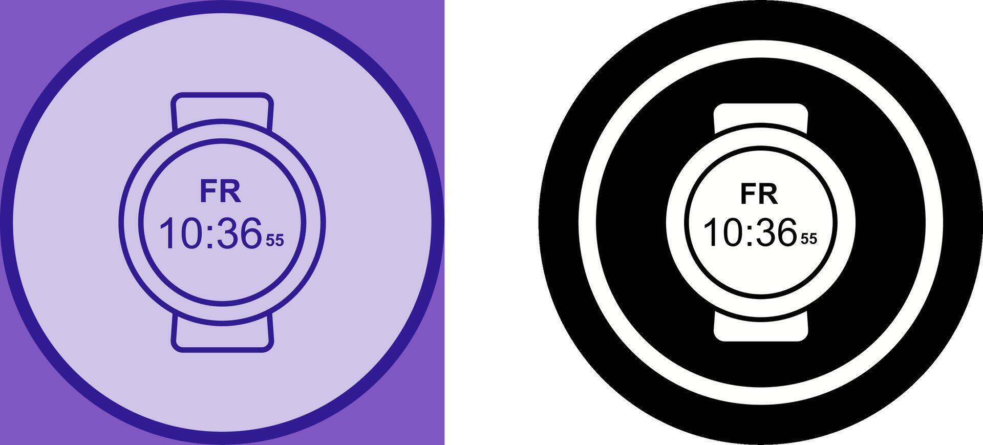 Sports Watch Icon Design vector