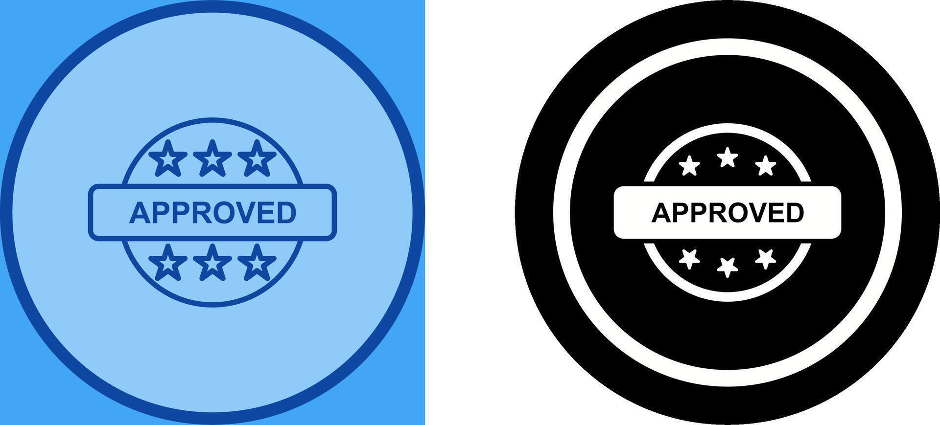 Approved Icon Design vector