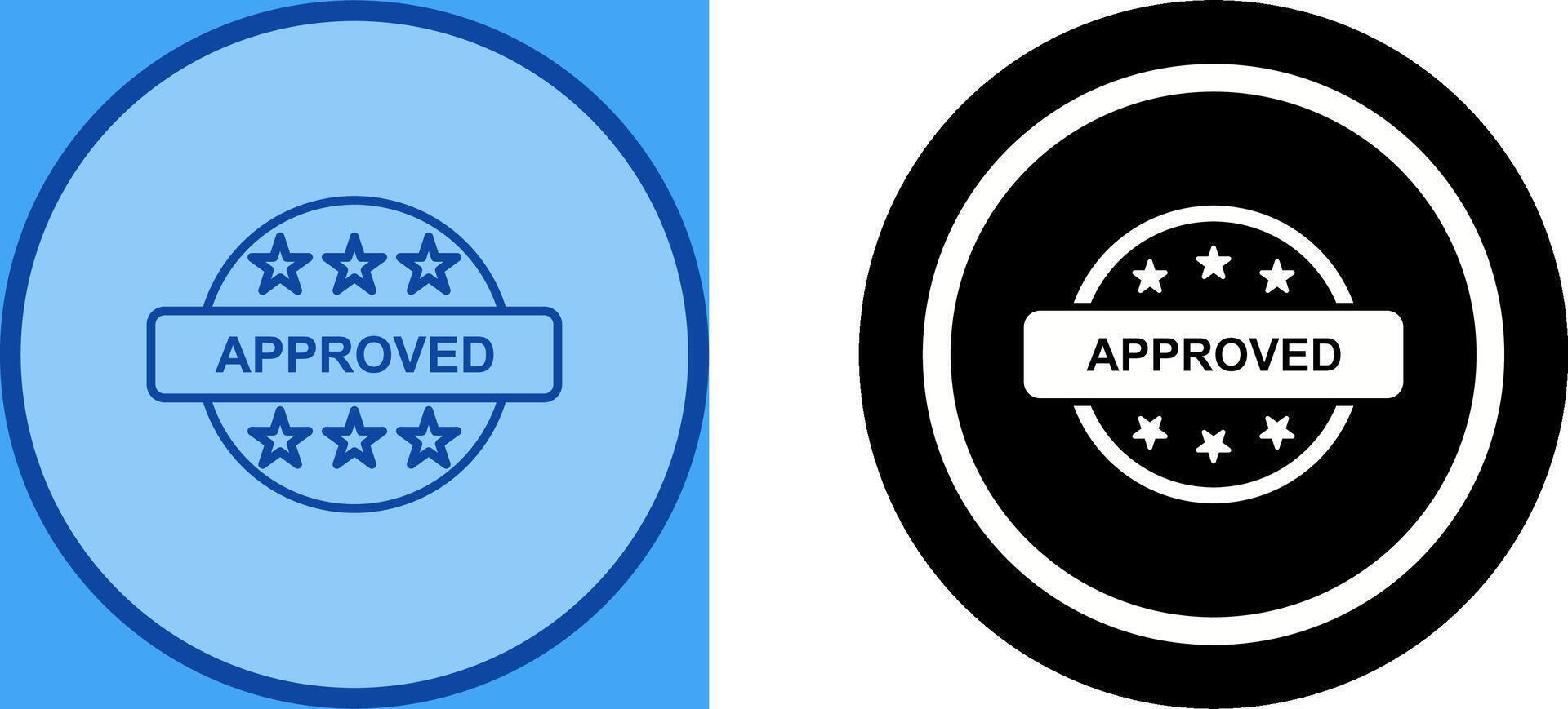 Approved Icon Design vector