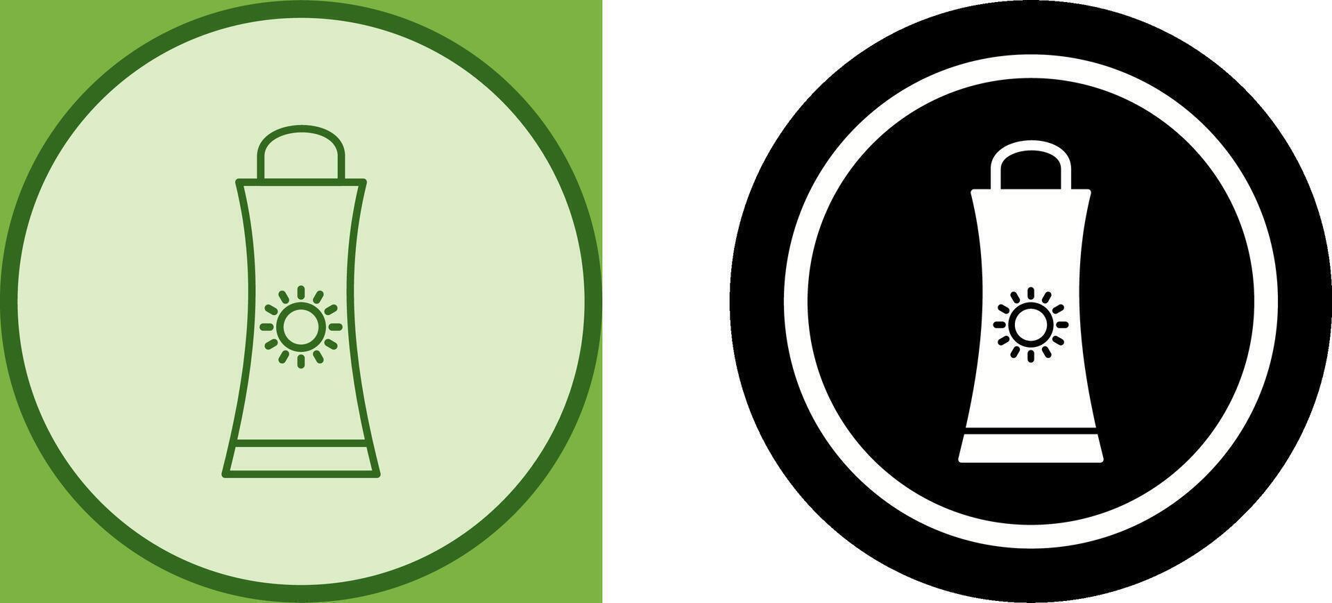 Sunblock Cream Icon Design vector