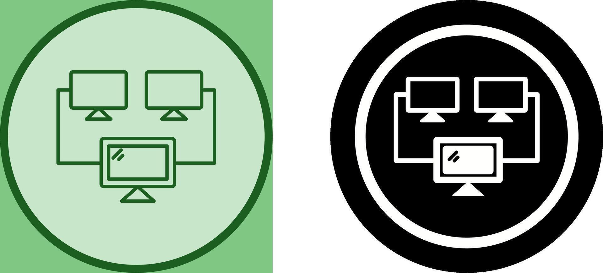 Connected Systems Icon Design vector