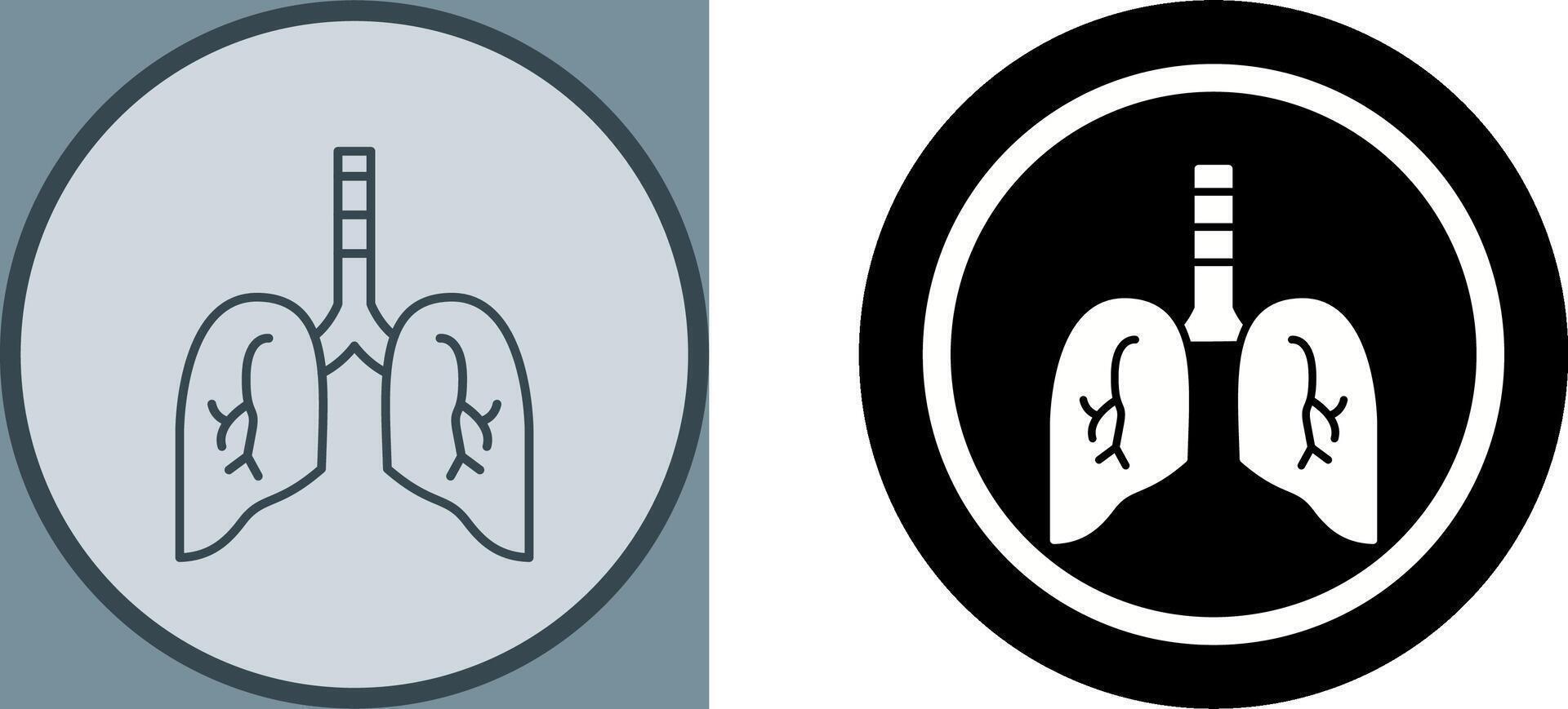 Lung Icon Design vector