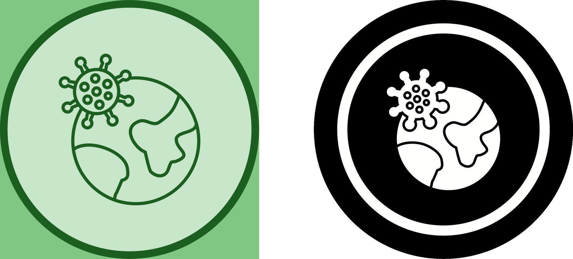 Pandemic Icon Design vector