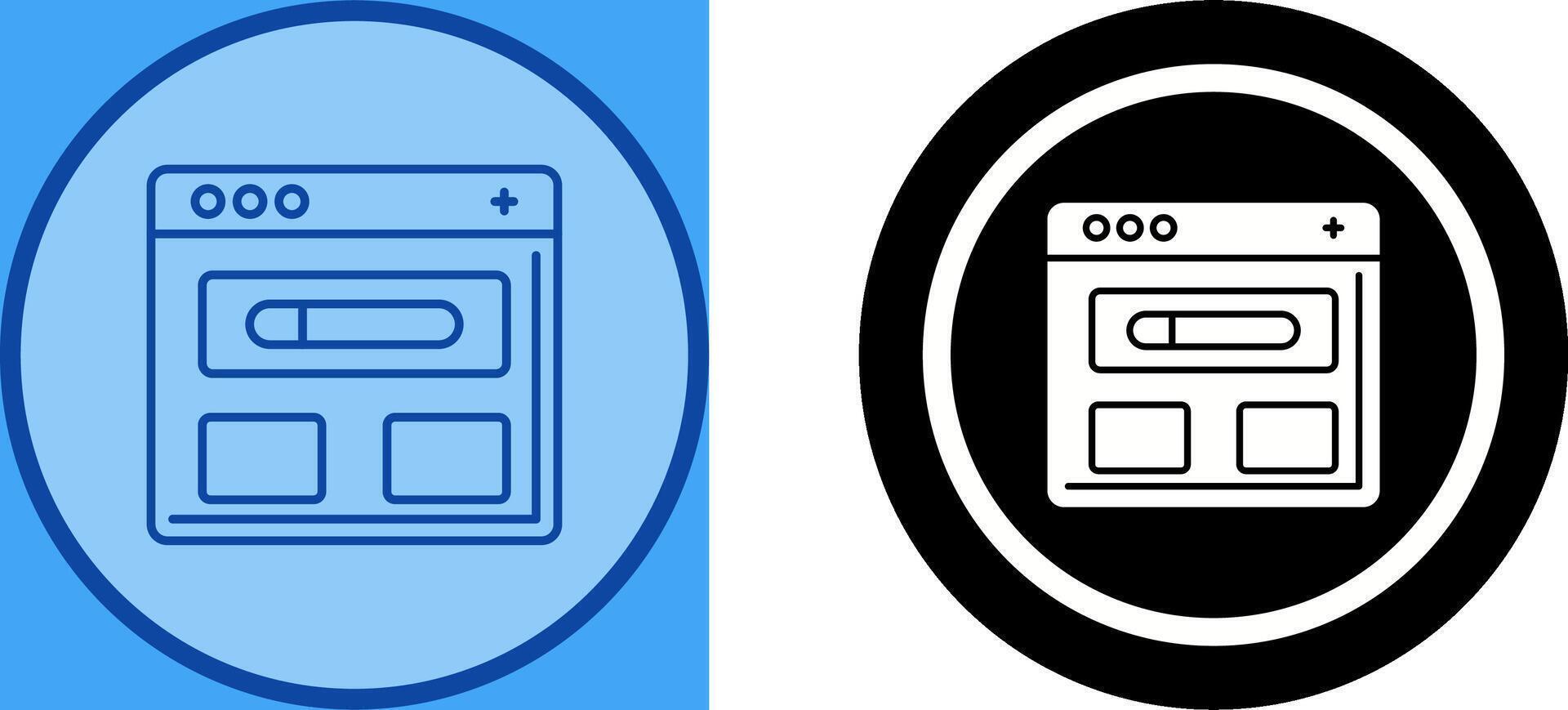 Browser Icon Design vector