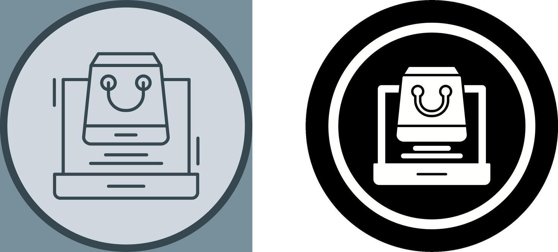 Online Shopping Icon Design vector