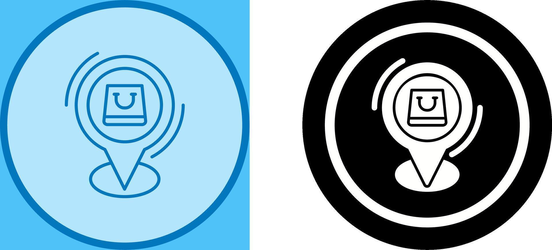 Shop Location Icon Design vector