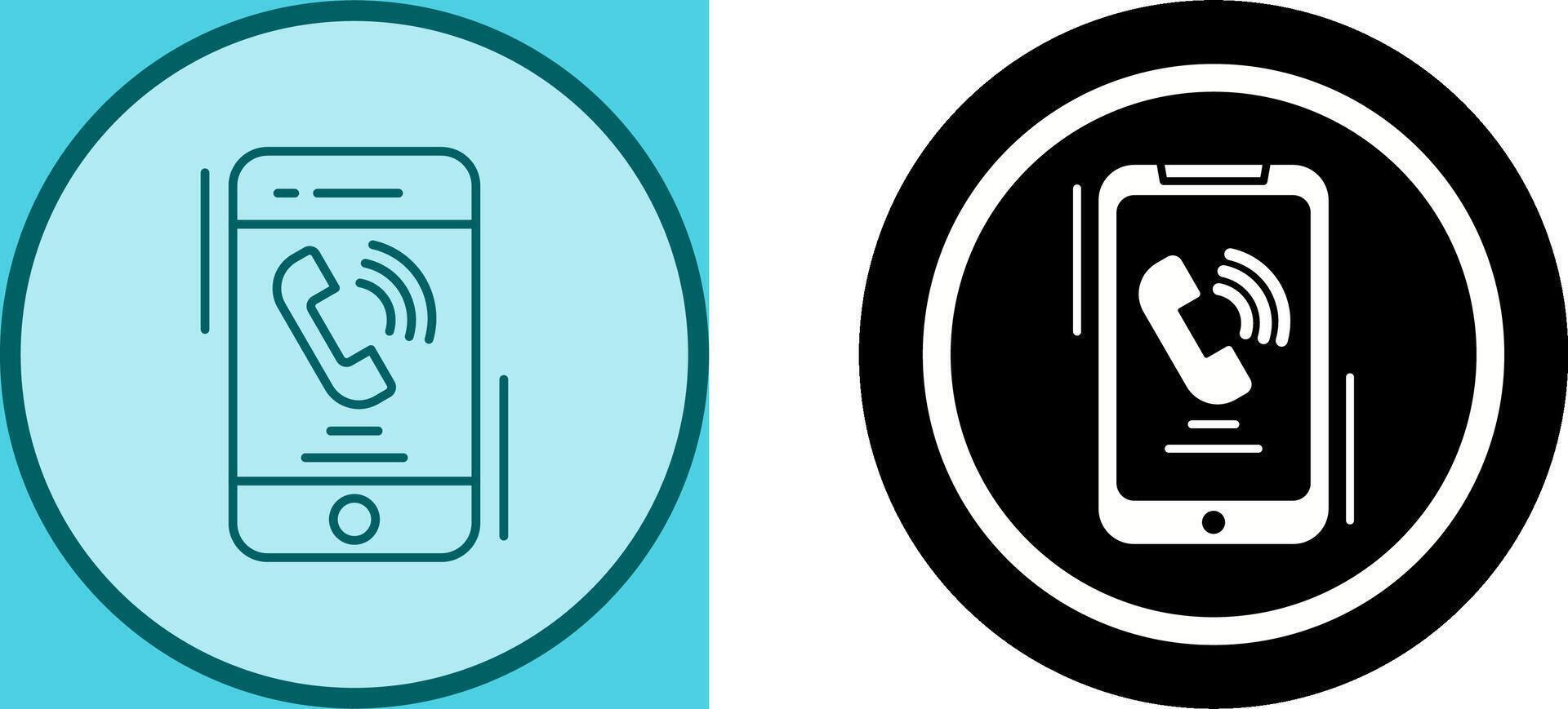 Incoming Call Icon Design vector