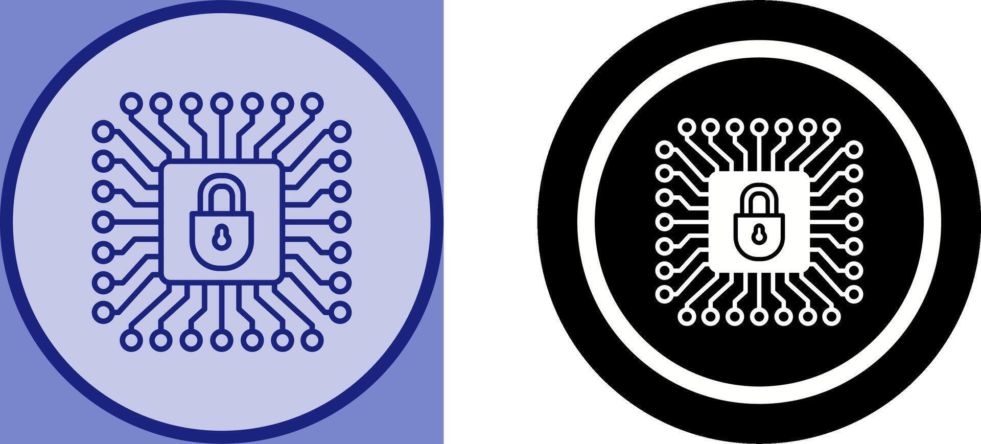 Cyber Protection Icon Design vector