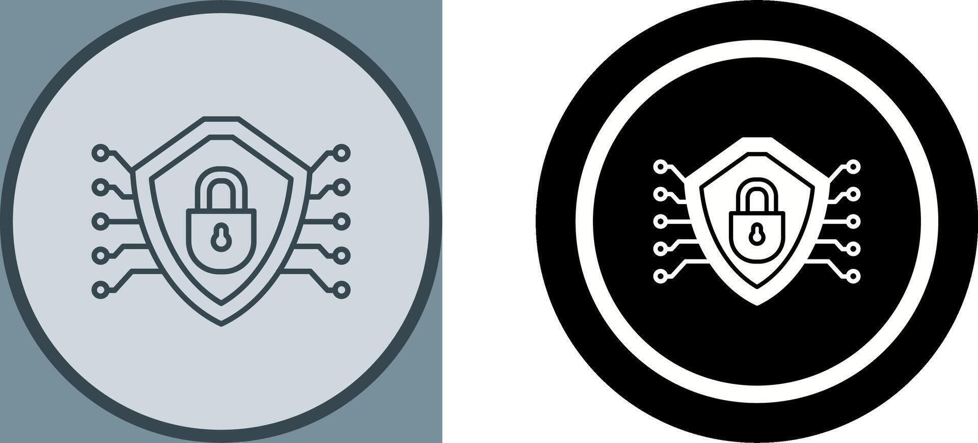 Cyber Security Icon Design vector