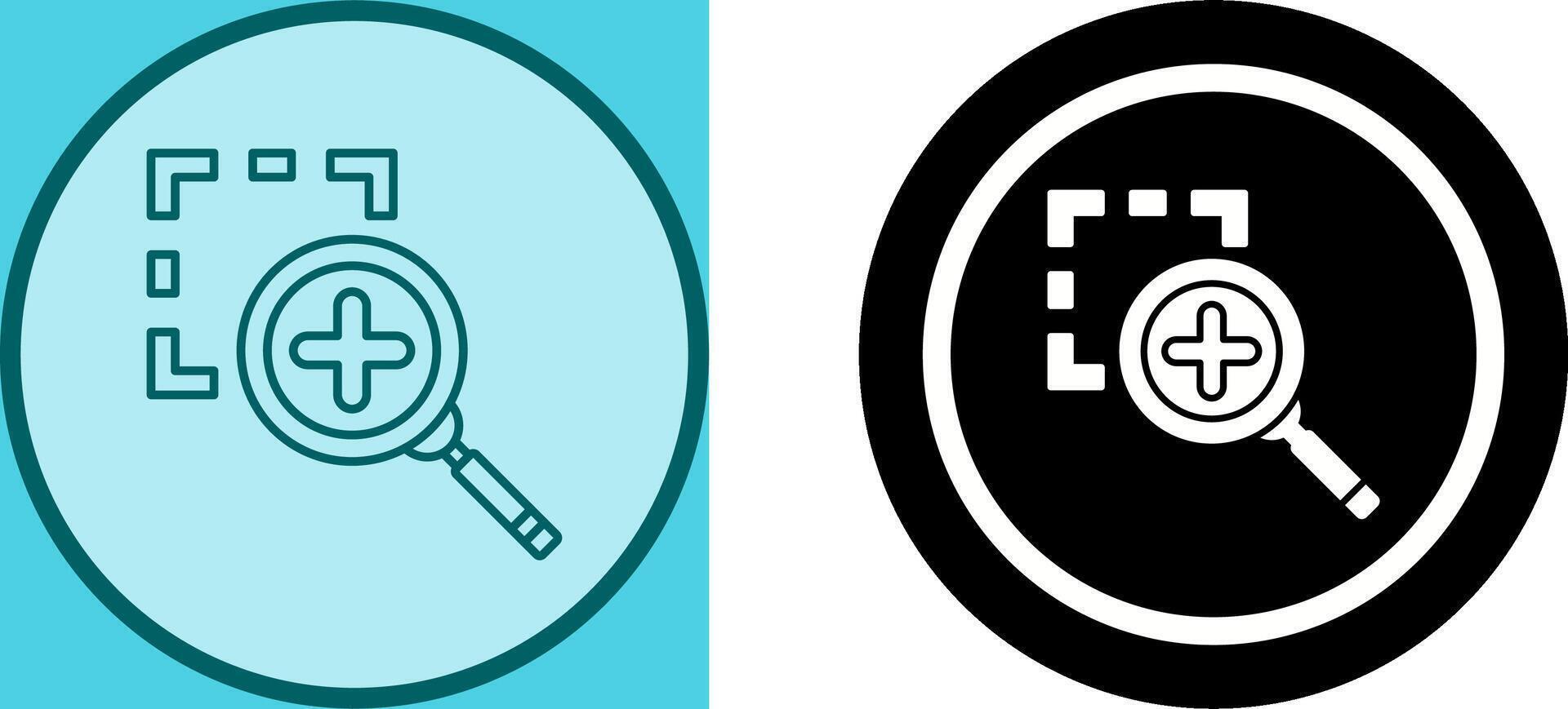 Zoom In Icon Design vector