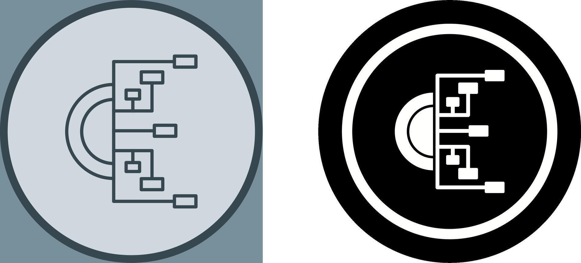 Flowchart Icon Design vector