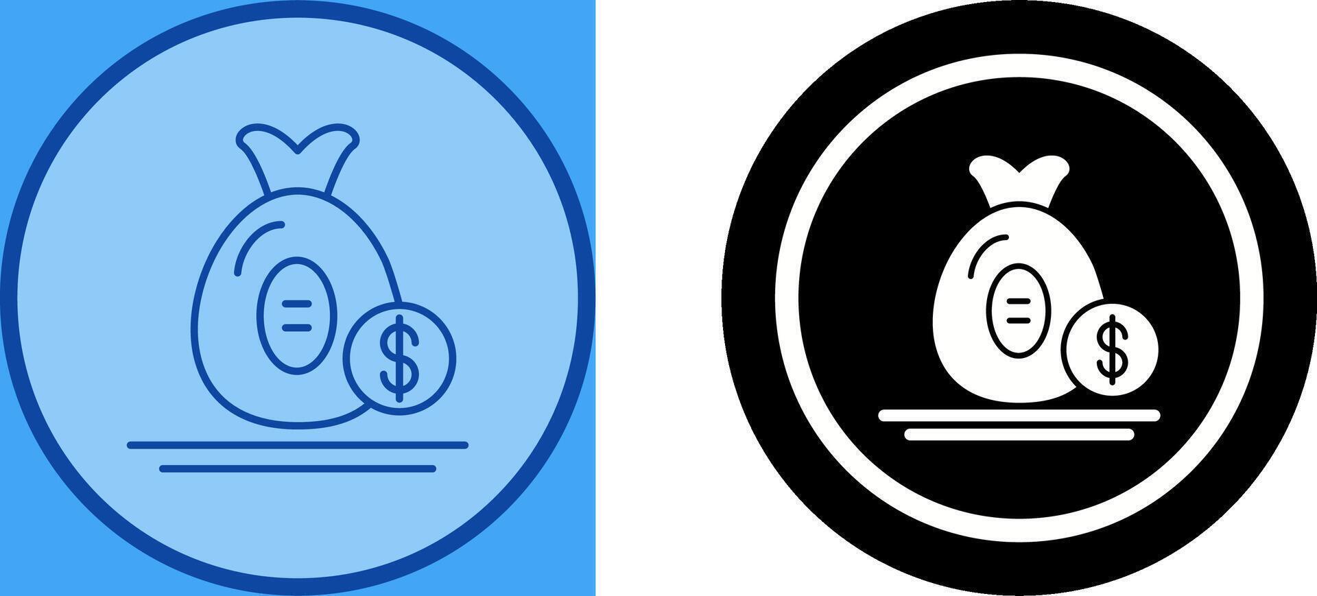 Money Bag Icon Design vector