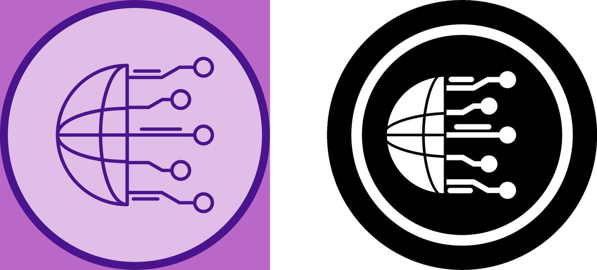 Network Icon Design vector