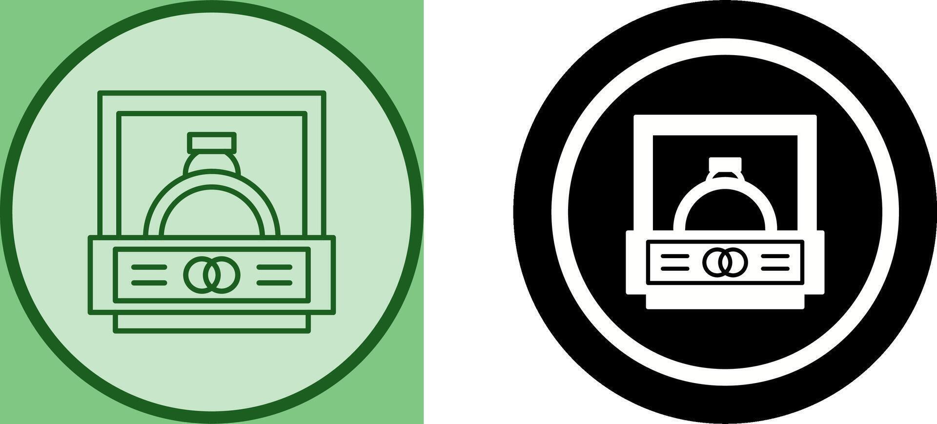 Wedding Ring Icon Design vector