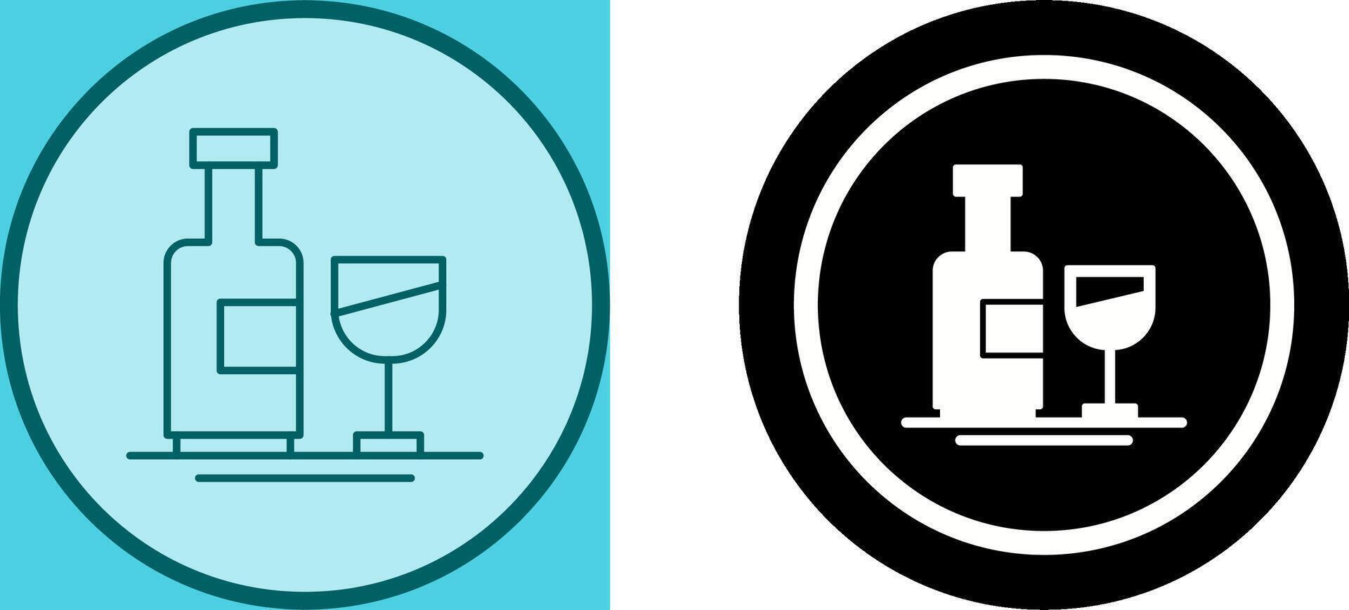 Wine Bottle Icon Design vector