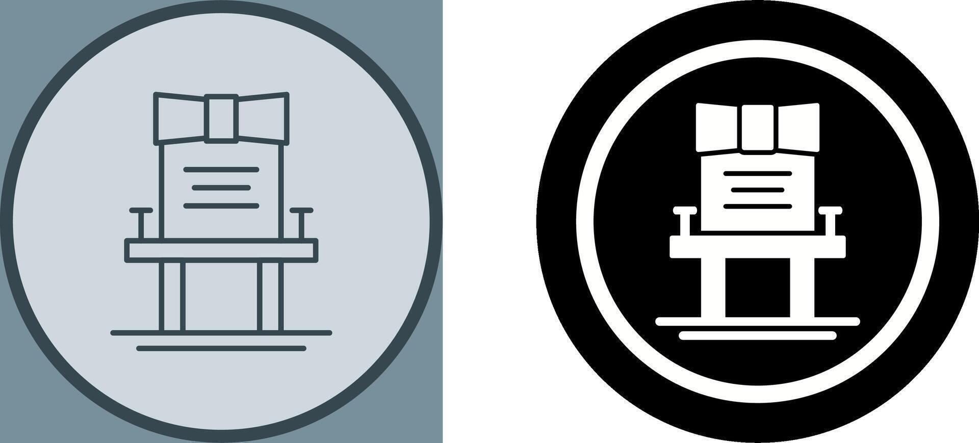 Chair Icon Design vector
