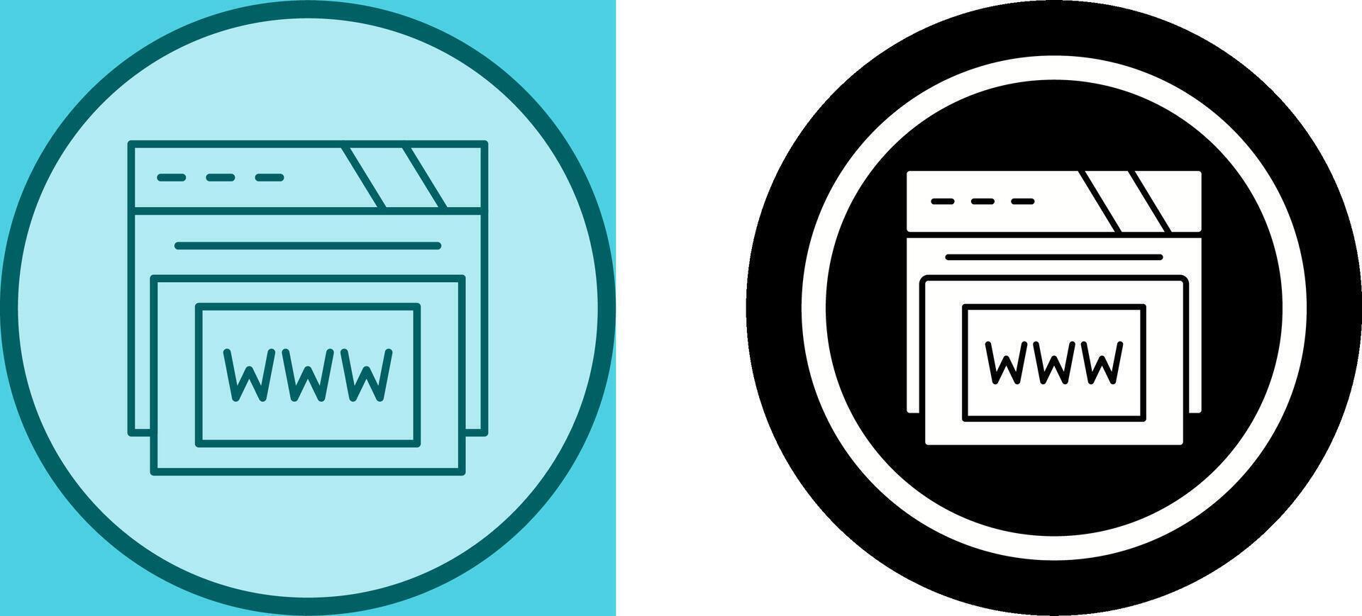 Www Icon Design vector