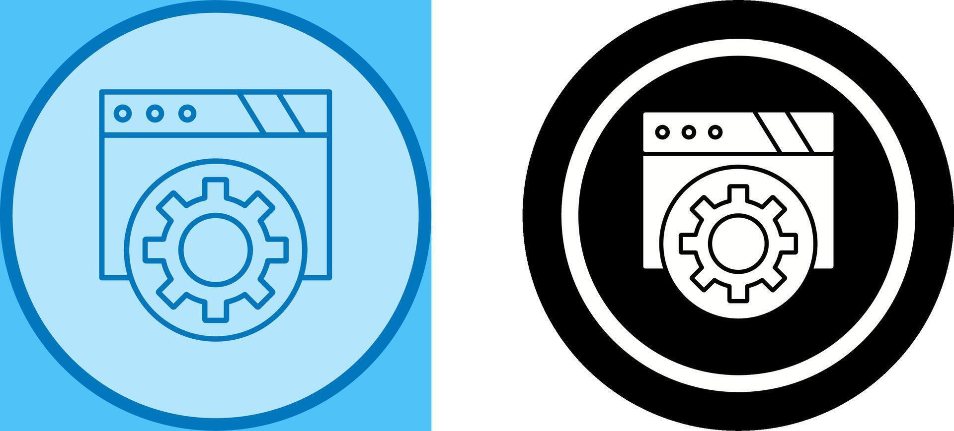 Browser Icon Design vector