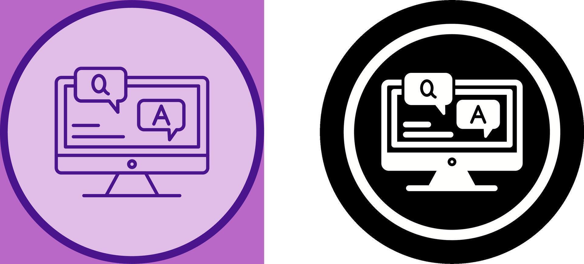 Faq Icon Design vector