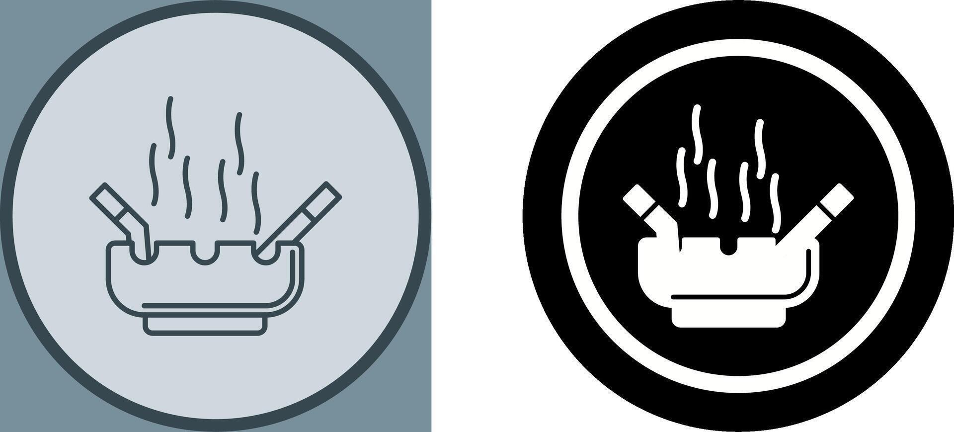 Ashtray Icon Design vector