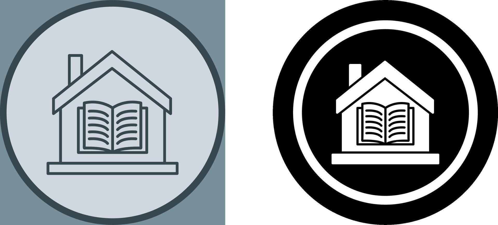 Homeschooling Icon Design vector