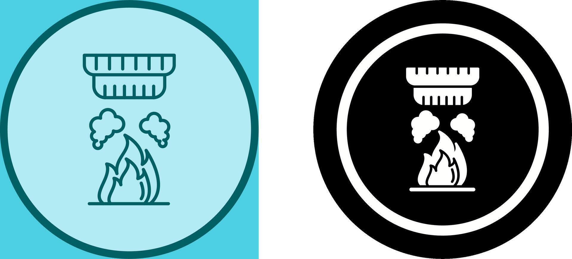 Smoke Detector Icon Design vector