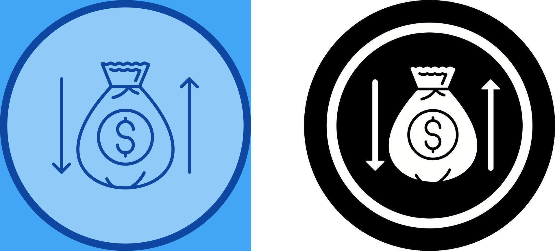 Money Bag Icon Design vector