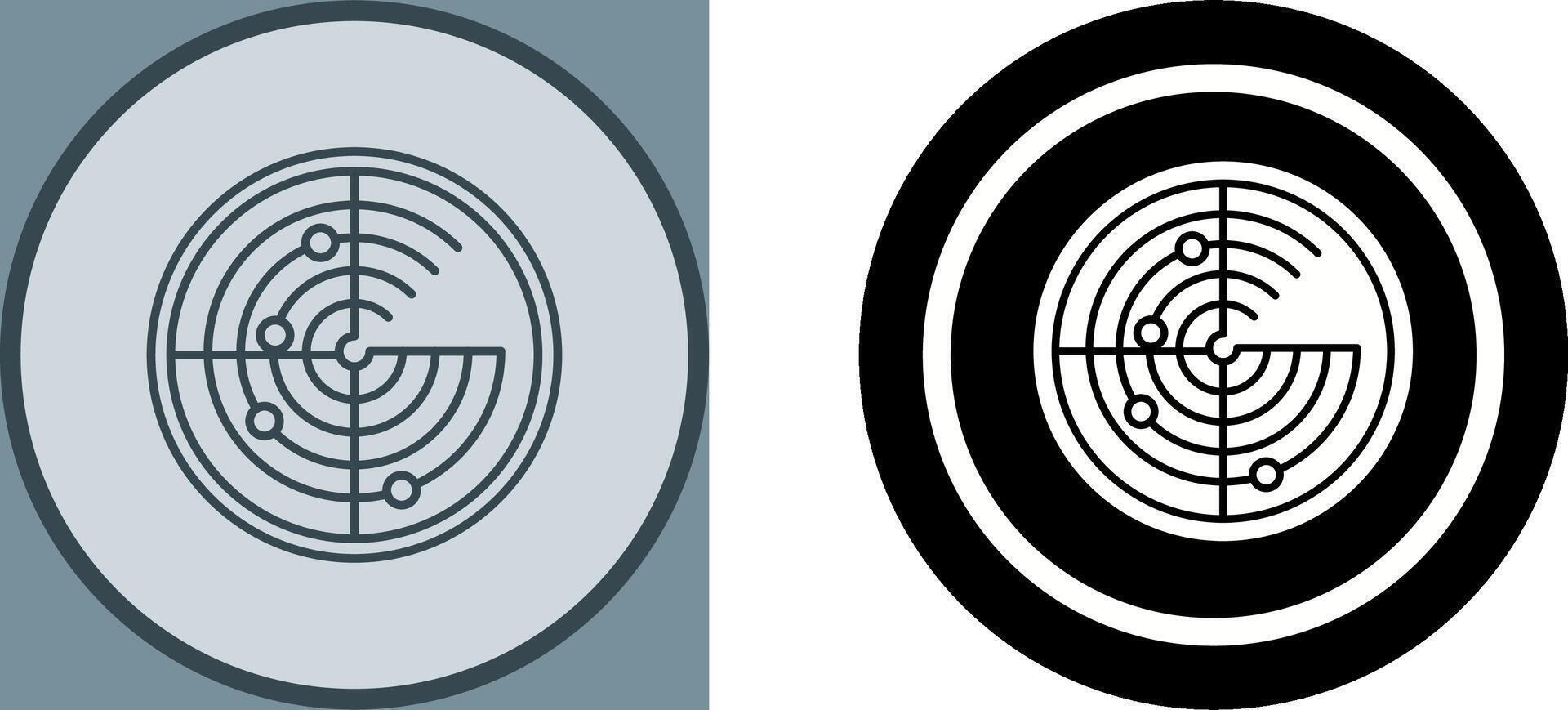 Radar Icon Design vector