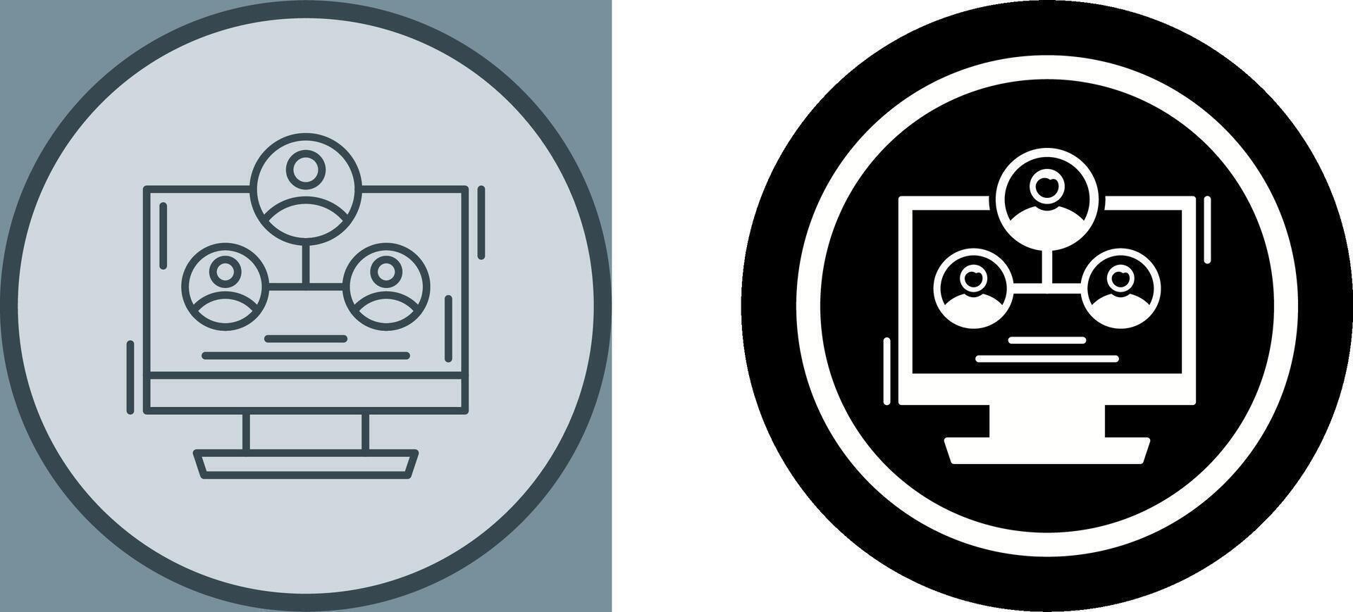 Hierarchy Structure Icon Design vector