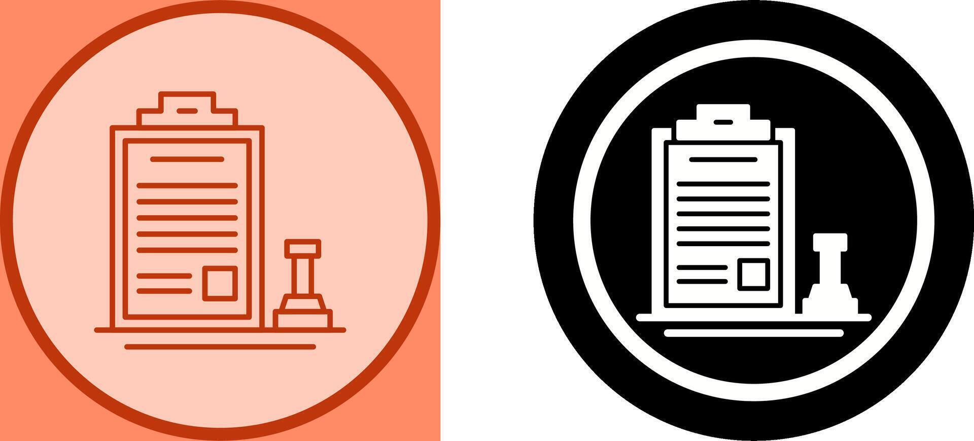 Stamp Icon Design vector