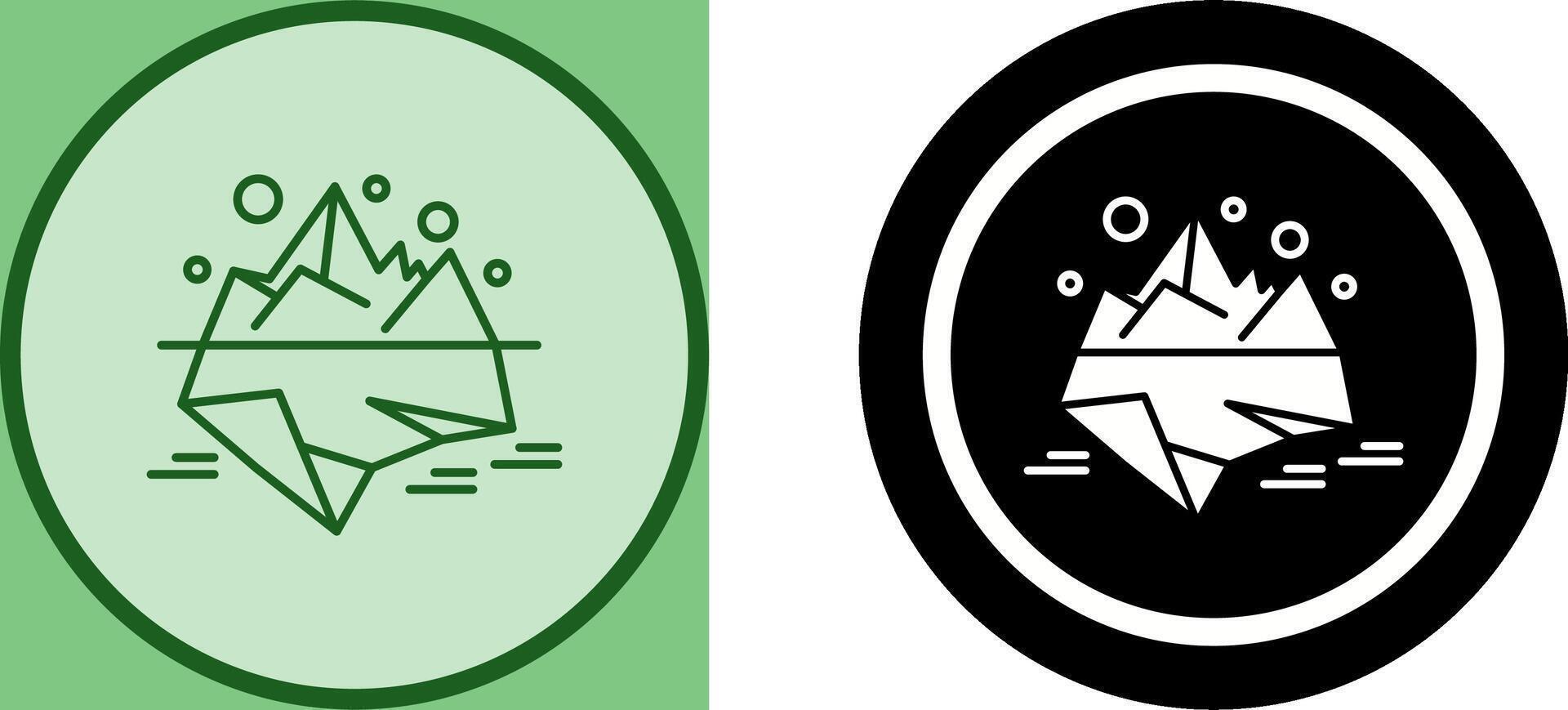 Iceberg Icon Design vector