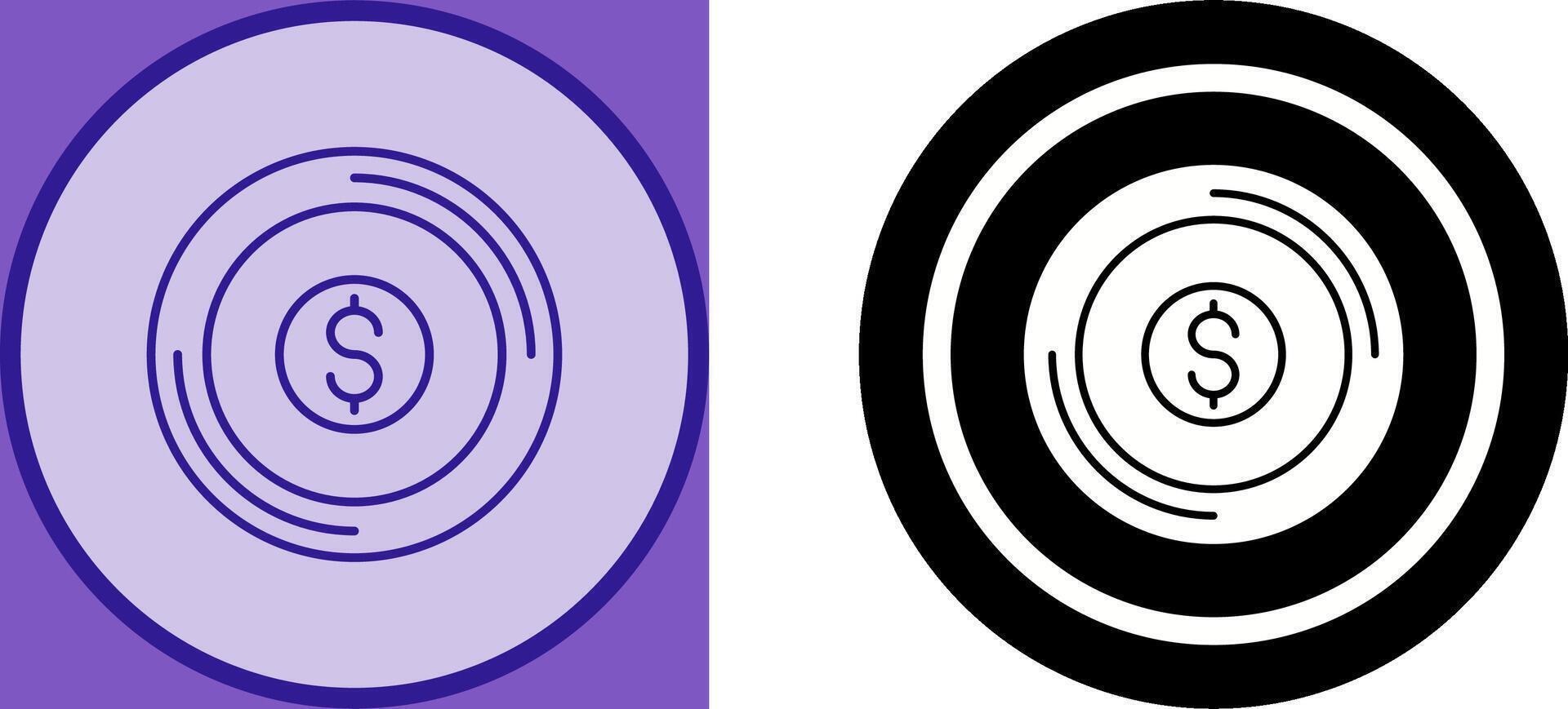 Coin Icon Design vector