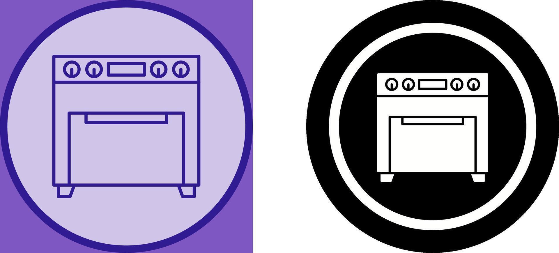 Oven Icon Design vector