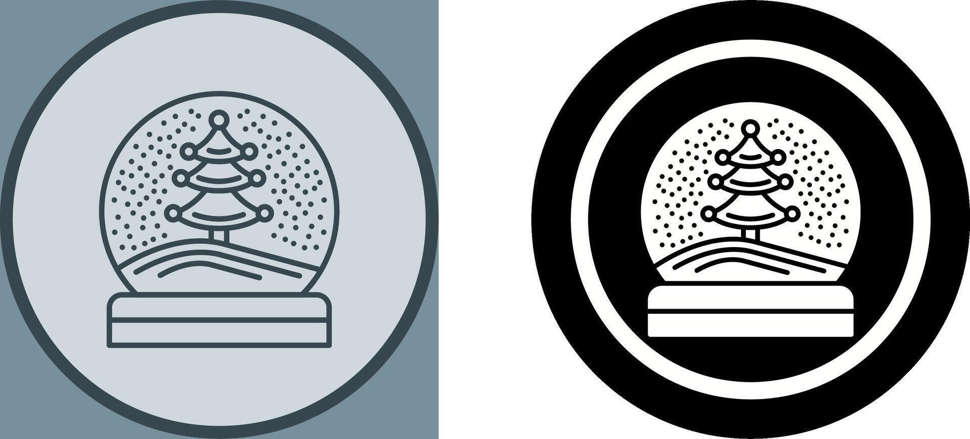Snow Glob Icon Design vector
