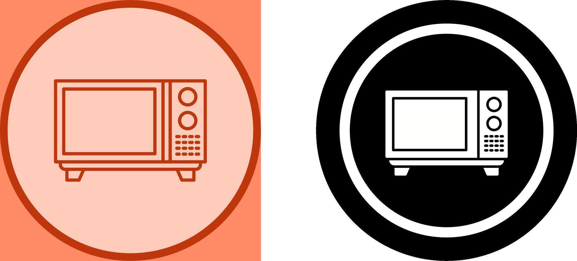 Microwave Icon Design vector