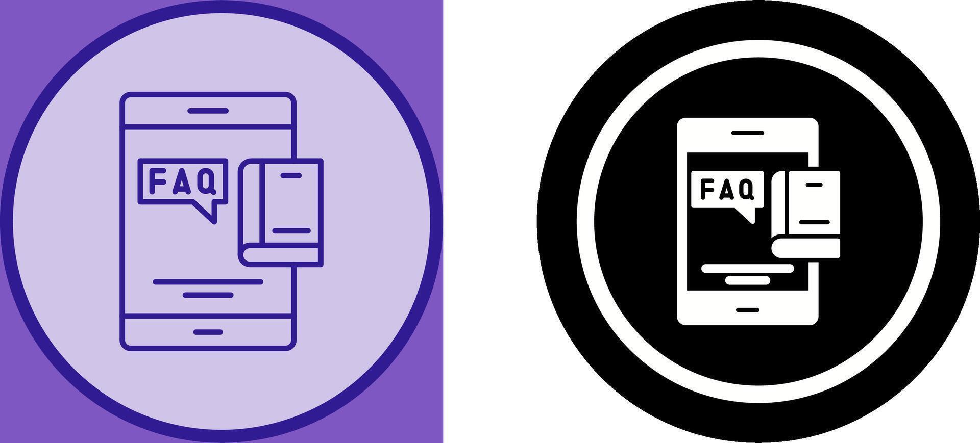 Faq Icon Design vector