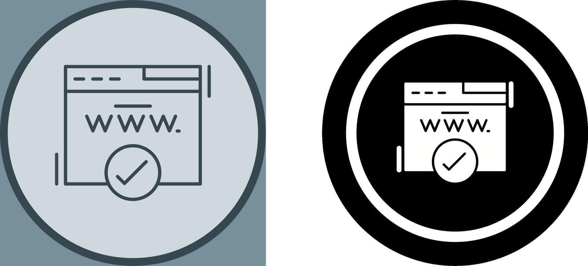Domain Icon Design vector