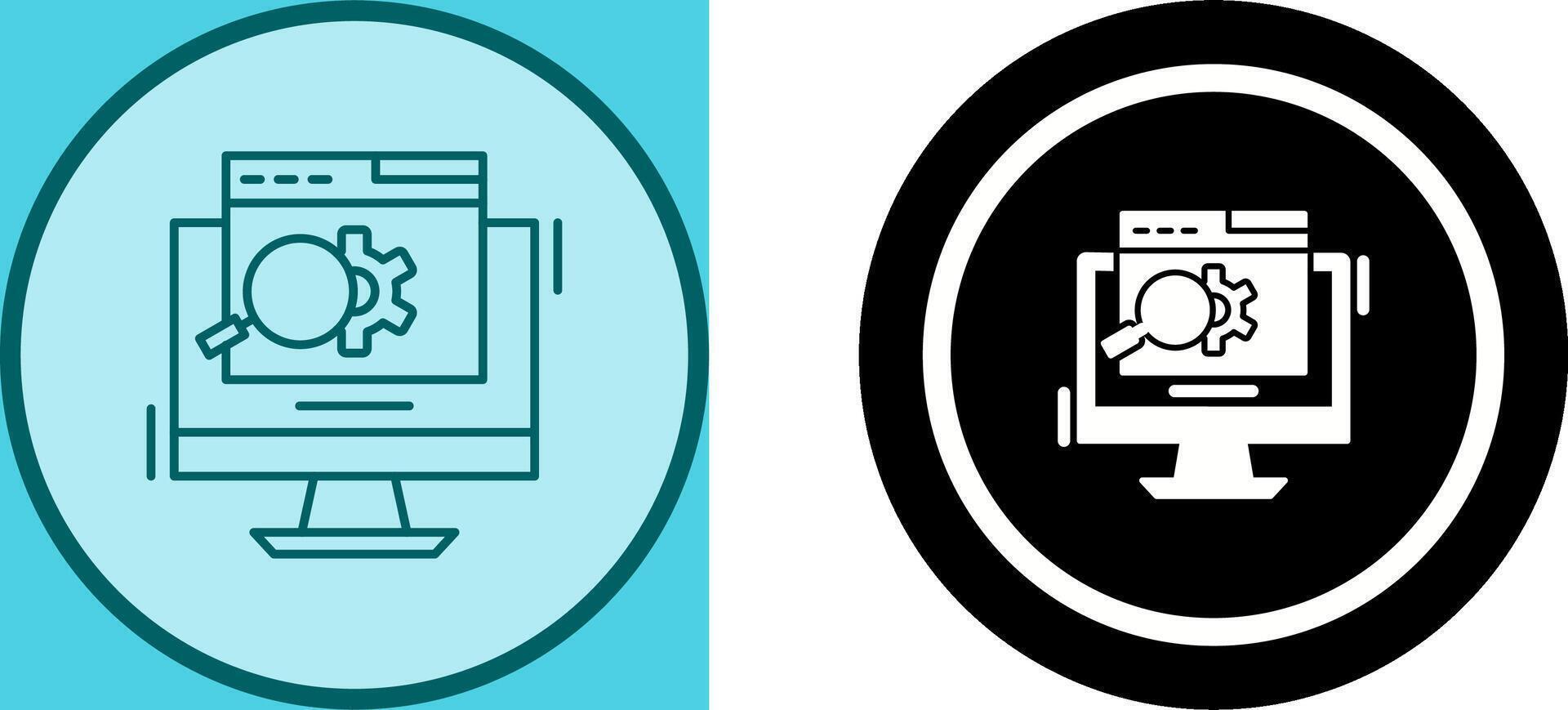 Search Engine Icon Design vector