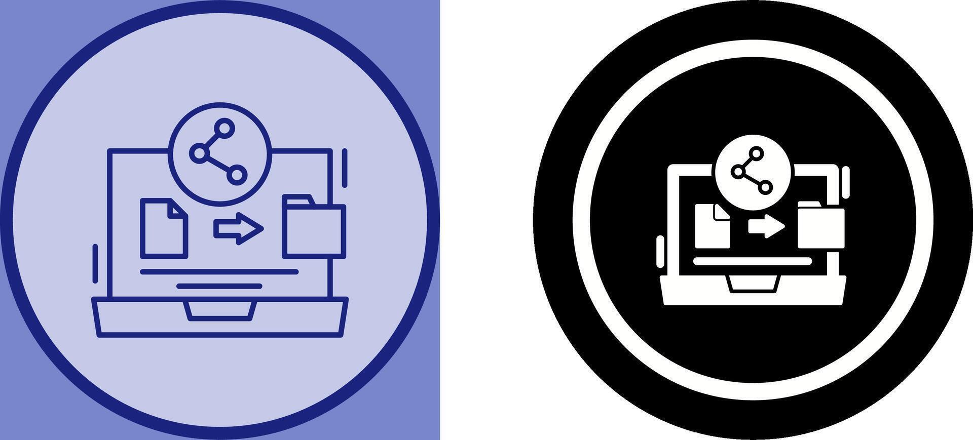 File Share Icon Design vector