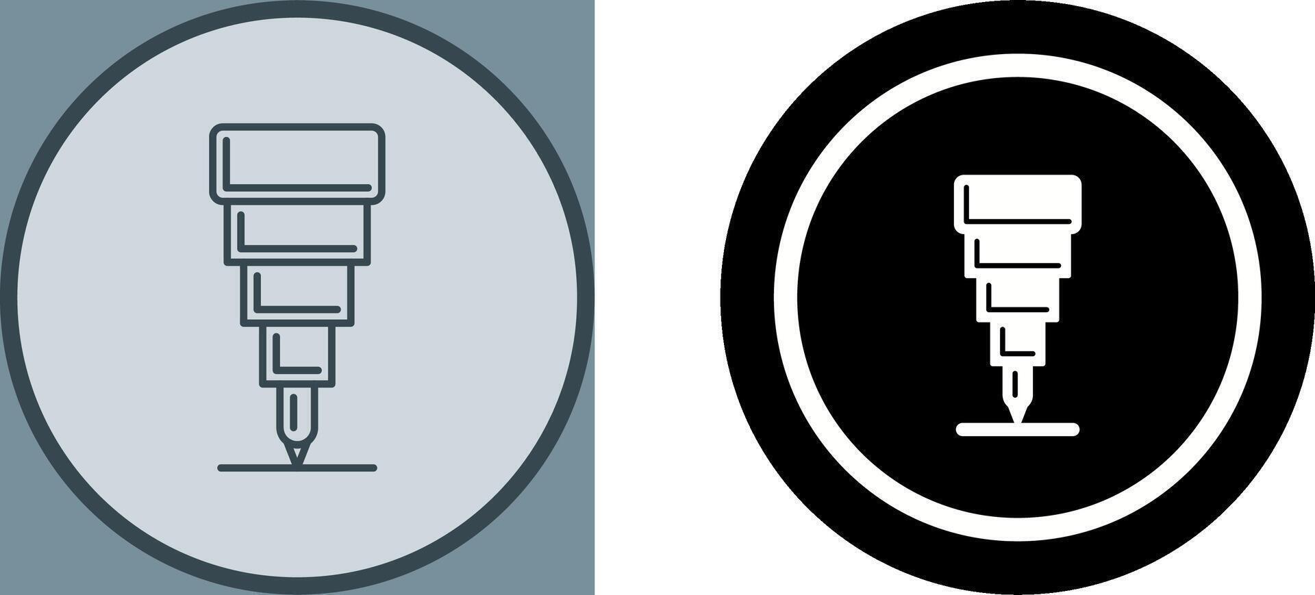 Fine Tip Pen Icon Design vector