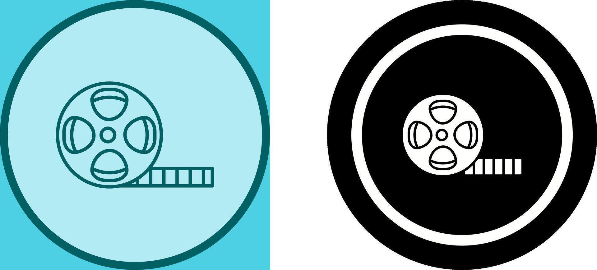 Film Reel Icon Design vector