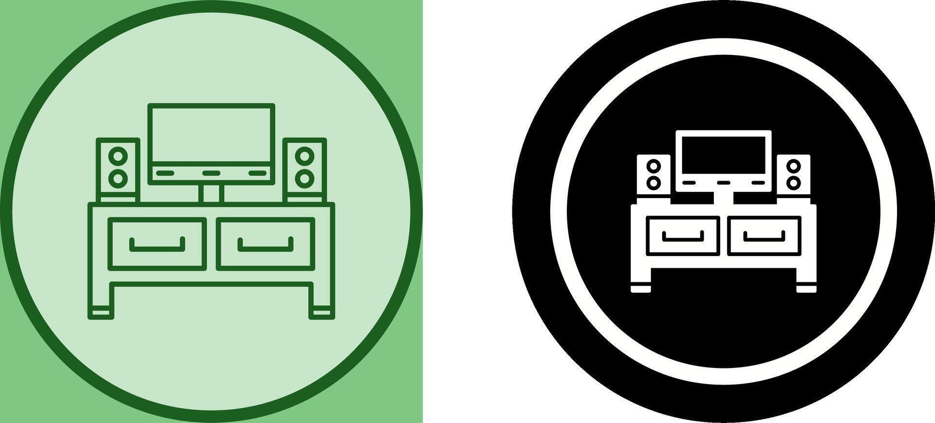Television Icon Design vector