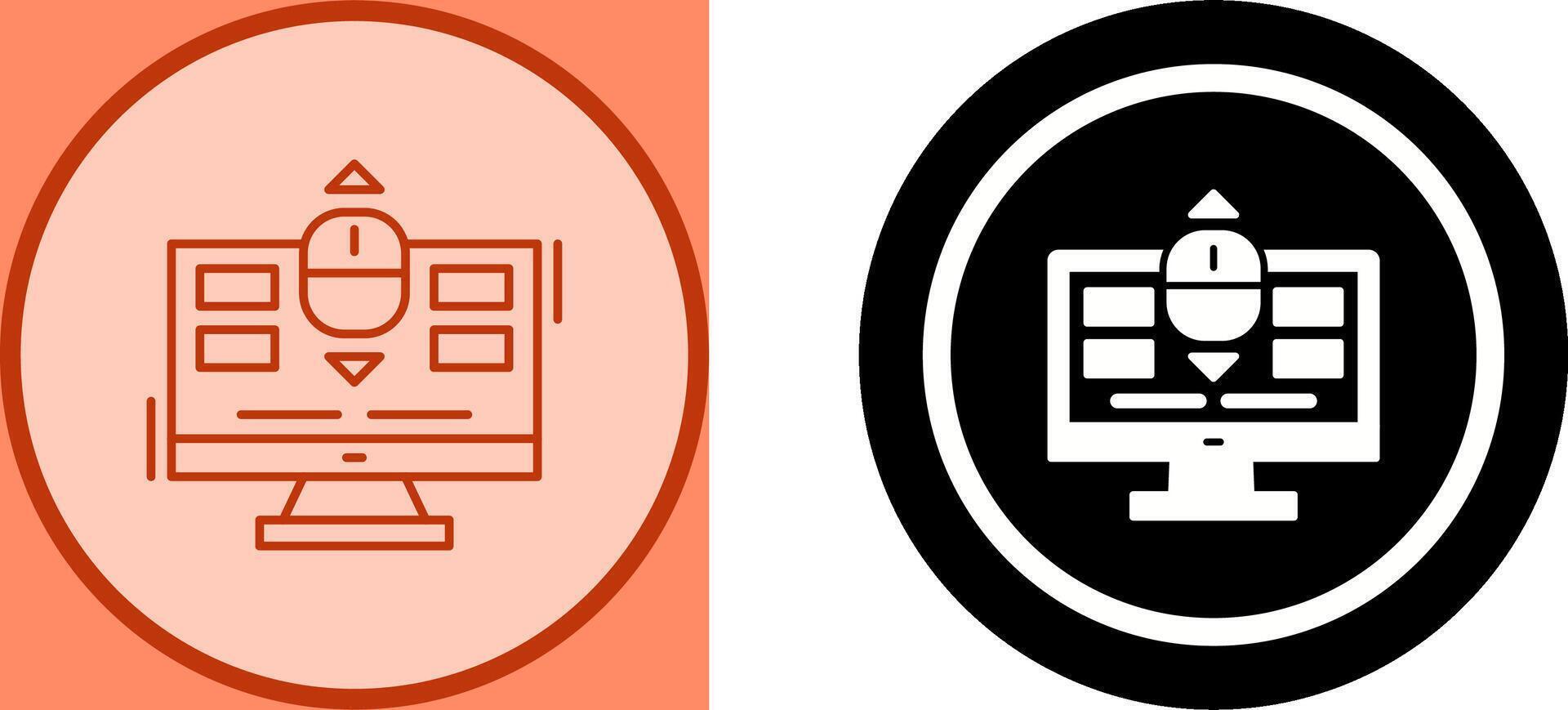 Scroll Icon Design vector