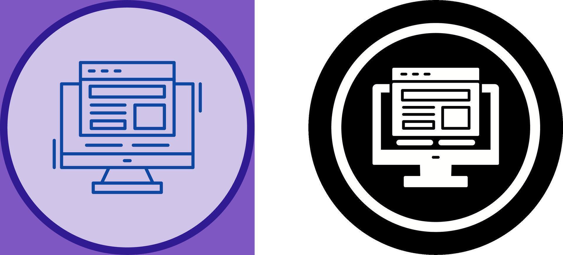 Adaptive Layout Icon Design vector