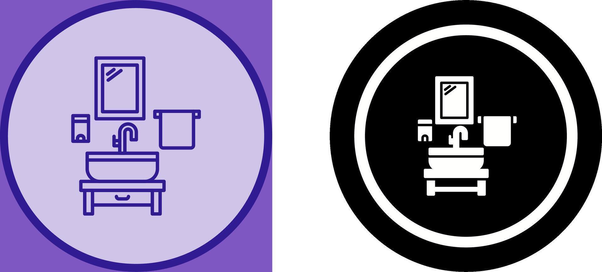 Washbasin Icon Design vector
